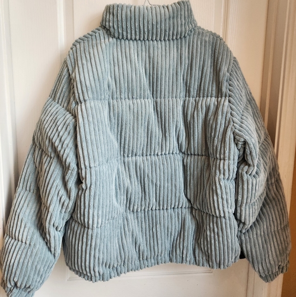 Koolaburra by UGG Corduroy Puffer Jacket in Mint - Women's Size XL - Picture 9 of 14